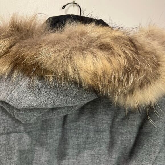 Lapin House Girls Winter Coat Faux Fur Hood Belted Quilted Jacket Size 14 - Picture 6 of 8